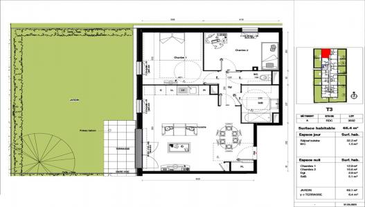 Location Appartement 3 pièces ERQUINGHEM-LYS 59193