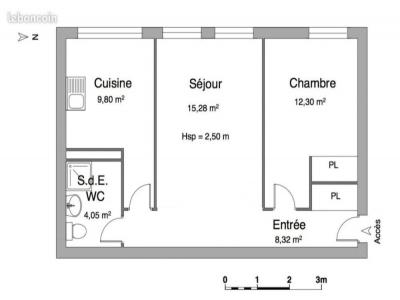 Location Appartement 2 pi�ces CLERMONT-FERRAND 63100