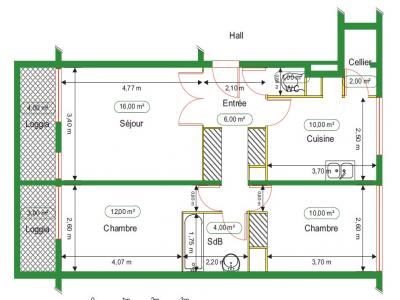 Location Appartement 3 pièces CHENOVE 21300