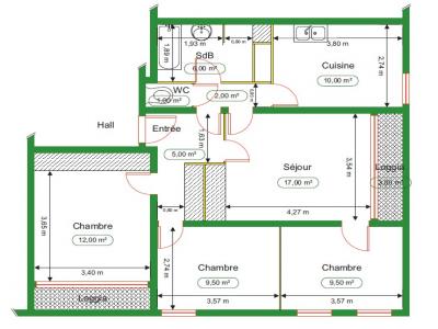 Location Appartement 4 pi�ces CHENOVE 21300
