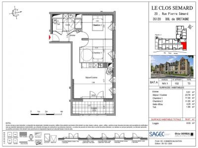 Vente Appartement 3 pi�ces DOL-DE-BRETAGNE 35120