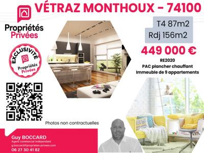 Vente Appartement 4 pi�ces VETRAZ-MONTHOUX 74100