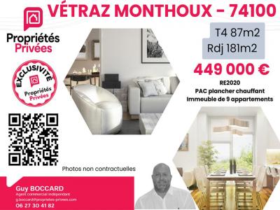 Vente Appartement 4 pi�ces VETRAZ-MONTHOUX 74100