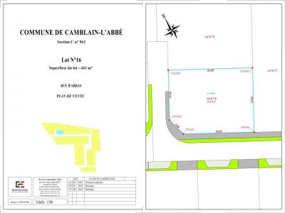 Vente Terrain CAMBLAIN-L'ABBE  62