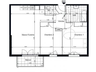 Vente Appartement 3 pièces PONTOISE 95000