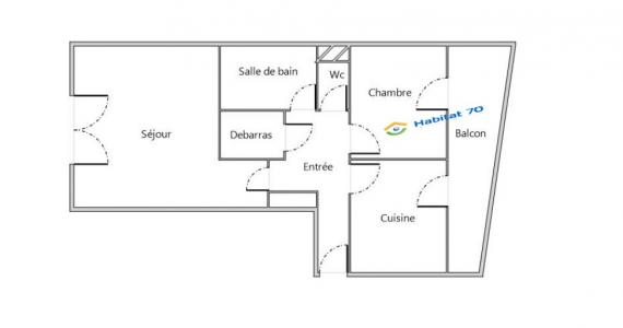 Location Appartement 2 pi�ces CHAMPAGNEY 70290