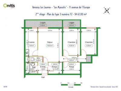 Location Appartement 3 pi�ces VENAREY-LES-LAUMES 21150
