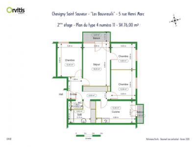 Location Appartement 4 pi�ces CHEVIGNY-SAINT-SAUVEUR 21800