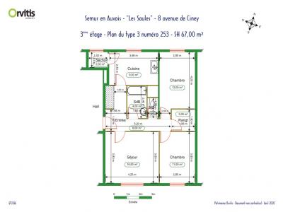 Location Appartement 3 pièces SEMUR-EN-AUXOIS 21140