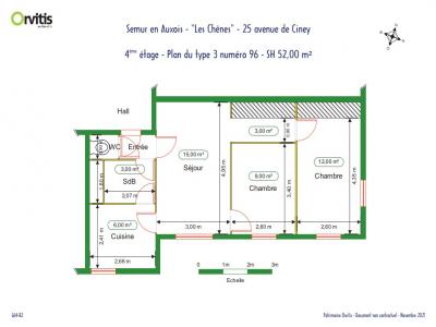 Location Appartement 3 pièces SEMUR-EN-AUXOIS 21140