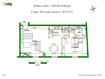 Location Appartement 2 pi�ces MIREBEAU-SUR-BEZE 21310