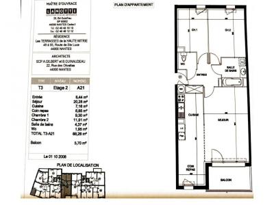 Location Appartement 3 pi�ces NANTES 44300