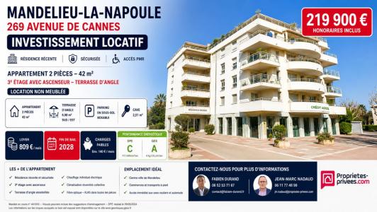 Vente Appartement 2 pièces MANDELIEU-LA-NAPOULE 06210