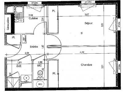 Location Appartement 2 pi�ces NANTES 44300