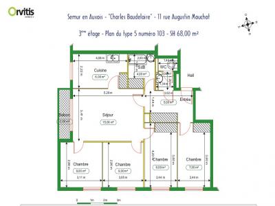 Location Appartement 5 pi�ces SEMUR-EN-AUXOIS 21140