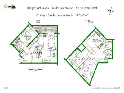 Location Appartement 5 pi�ces CHEVIGNY-SAINT-SAUVEUR 21800